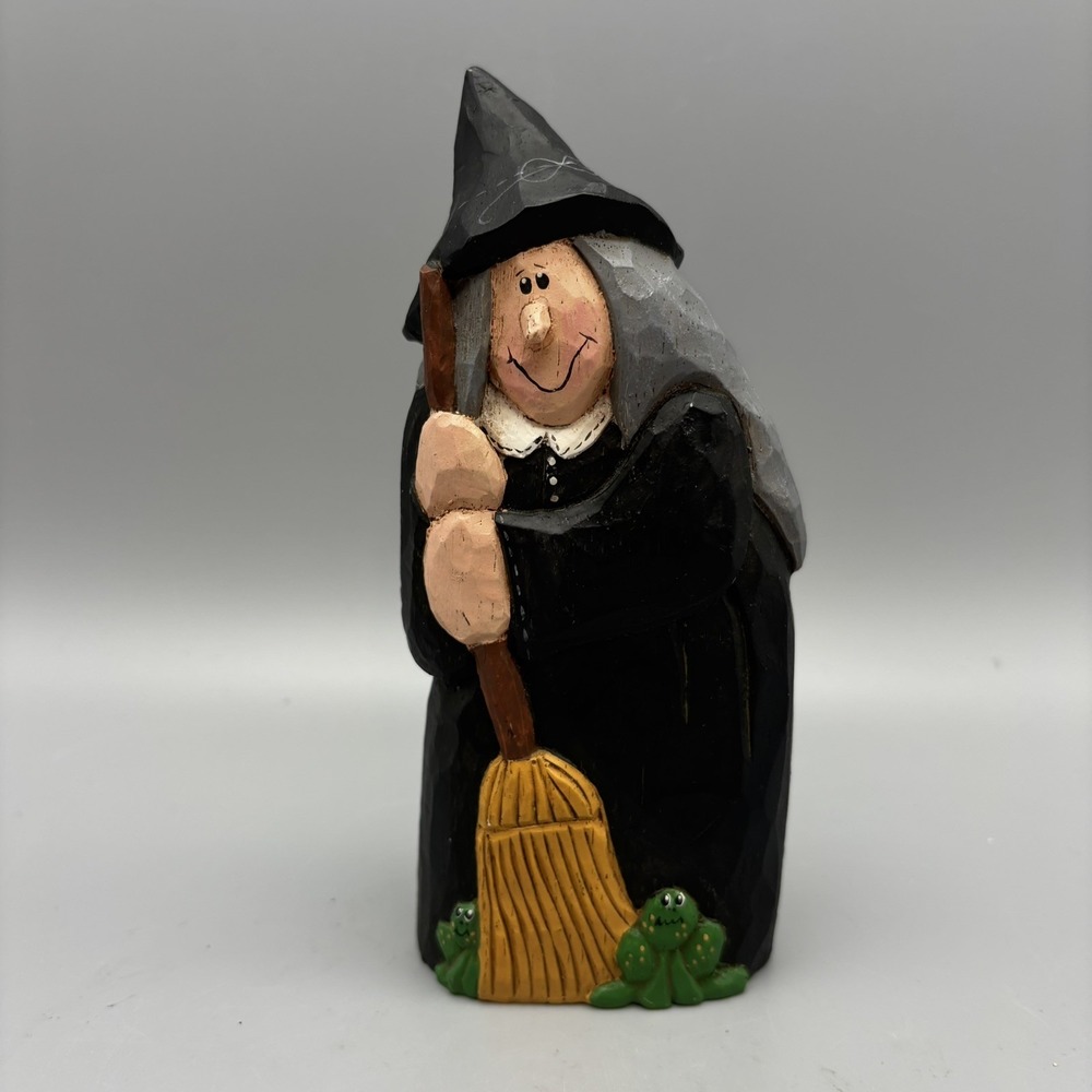 Eddie Walker Witch Broom Flogs Figurine Halloween Midwest Cannon Falls